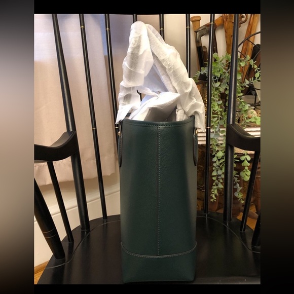 Michael Kors Saylor Large Leather Tote, Dark Atlantic - Picture 4 of 9